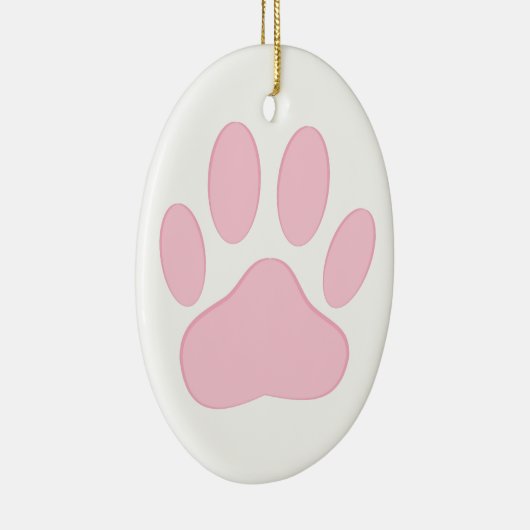 Roze pootafdruk keramisch ornament (Rechts)