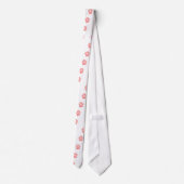 Roze pootafdruk met harten stropdas (Achterkant)