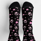 Roze Pootafdrukken & Hartjes Bemanning Sokken (Top)