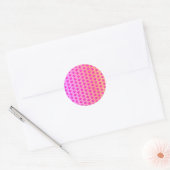 Roze Pootafdrukken Roze Goud Glitter Mooie Meisjes Ronde Sticker (Envelop)