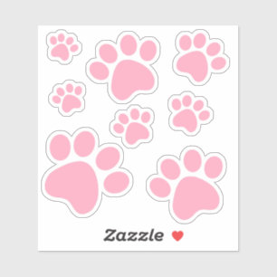 Roze pootafdruksticker sticker