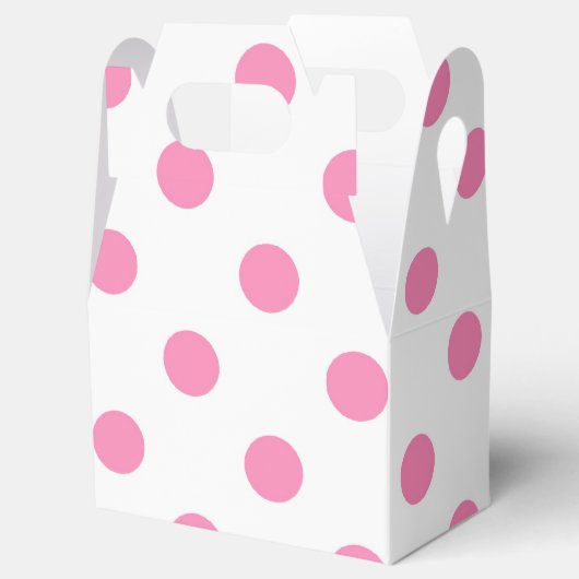 Roze pootpuntvormdoos bedankdoosjes (Geopend)