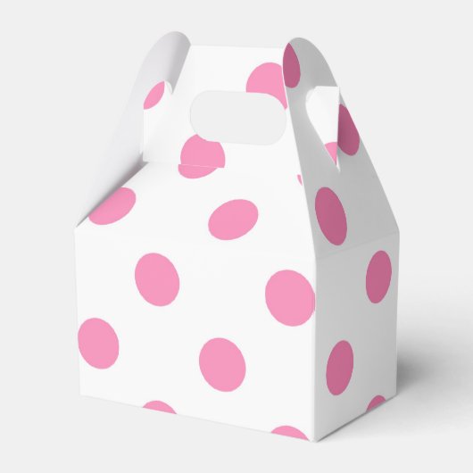 Roze pootpuntvormdoos bedankdoosjes (Voorkant Zijde)