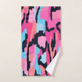 Roze Pop Abstract Bad Handdoek (Handdoek)
