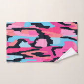 Roze Pop Abstract Bad Handdoek (Handdoek)