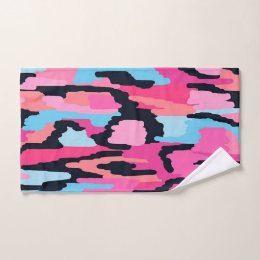 Roze Pop Abstract Bad Handdoek (Handdoek)