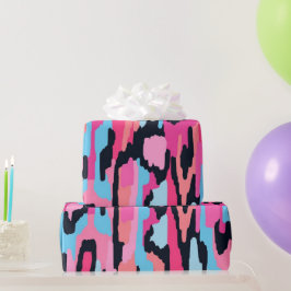 Roze Pop Abstract Cadeaupapier