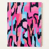 Roze Pop Abstract Planner (Achterkant)
