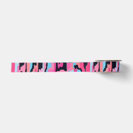 Roze Pop Abstract Satijnen Lint