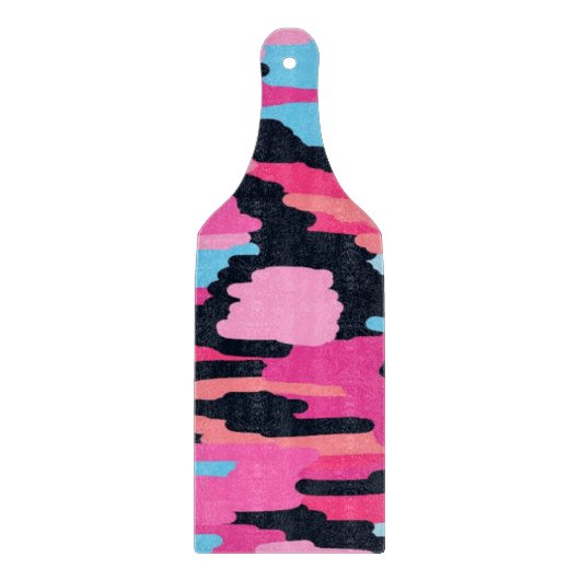 Roze Pop Abstract Snijplank (Voorkant)