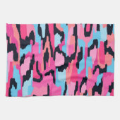 Roze Pop Abstract Theedoek (Horizontaal)