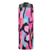 Roze Pop Abstract Thermosbeker (Voorkant)