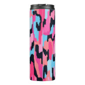 Roze Pop Abstract Thermosbeker (Achterkant)
