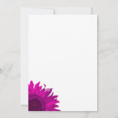 Roze Pop Art Flower Graduparty Invitation Kaart (Achterkant)