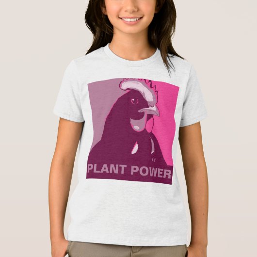 ! Roze Pop Art Geïnspireerd Kip Tshirt (Voorkant)