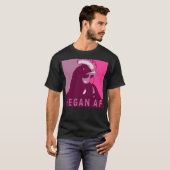 Roze Pop Art Geïnspireerd Kip Tshirt Vegan AF (Voorkant volledig)