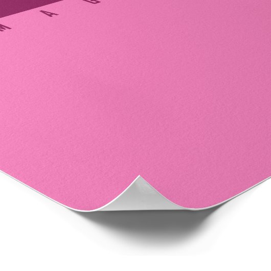 Roze Pop Art Koe Poster - Vegan AF (Hoek)