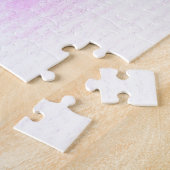 Roze pop art valentijn legpuzzel (Zijkant)