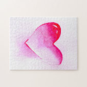 Roze pop art valentijn legpuzzel (Horizontaal)