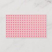 Roze Pop Art Visitekaartje (Achterkant)