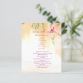 Roze Pop Freesia Perzik Wedding Budget (Staand voorkant)