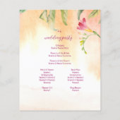 Roze Pop Freesia Perzik Wedding Budget (Achterkant)