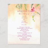 Roze Pop Freesia Perzik Wedding Budget (Voorkant)
