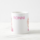 Roze Pop Meisje Verjaardag Koffiemok (Center)