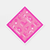 Roze Pop Verjaardagsfeestje, Aangepaste leeftijd,  Servet (Hoek)