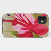 Roze pop waterverf bloem Case-Mate iPhone case (Achterkant (horizontaal))