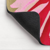 Roze pop waterverf bloem muismat (Hoek)