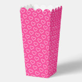 Roze Popcorn Box met harten - Kies kleuren Bedankdoosjes (Achterkant)