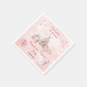 Roze Popcorn en Pyjama Slumber Verjaardagsfeest Servet (Hoek)