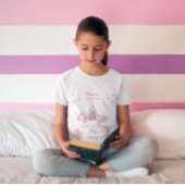 Roze Popcorn en Pyjama Slumber Verjaardagsfeest T-shirt