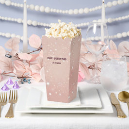 Roze Popcorn Favoriet Box | Custom Party Treat Bedankdoosjes