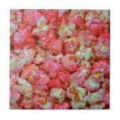 Roze popcorn tegeltje (Voorkant)