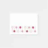 Roze Poppen Foodie Dessert Love Bakery Post-it® Notes (Voorkant)