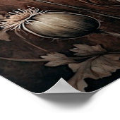 Roze Poppy Bloemen Wildflowers Blossom Mooi Poster (Hoek)