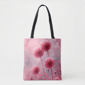 Roze Poppy Canvas tas (Voorkant)