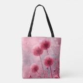 Roze Poppy Canvas tas (Achterkant)