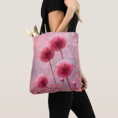 Roze Poppy Canvas tas (Dichtbij)