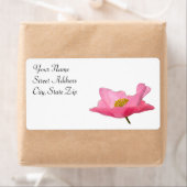 Roze Poppy Corner Etiket (Insitu)