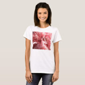 Roze Poppy Dames T Shirt (Voorkant volledig)