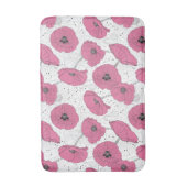 Roze poppy Flowers badmatten (Voorkant Verticaal)