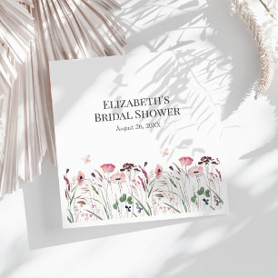 Roze Poppy Meadow Vrijgezellenfeest servetten