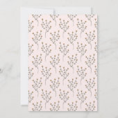 Roze Poppy Vlinder Waterverf Vrijgezellenfeest Kaart (Achterkant)