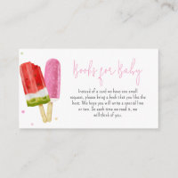 Roze Popsicle Baby shower Boeken voor Baby