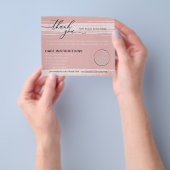 Roze Populaire instructies voor kleine bedrijven Flyer (Hand)