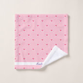 Roze Populaire Valentijnsdag Collectie Bad Handdoek (Wasdoekje)
