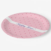 Roze Populaire Valentijnsdag Collectie Papieren Bordje (Gekanteld)